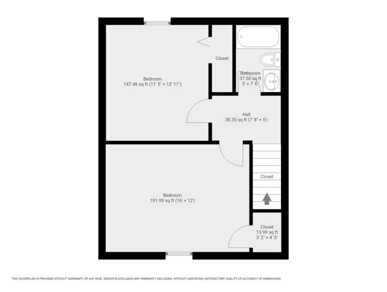 710 Diamond Apt 6 - 2nd Floor map with 2 bedrooms, 1 bathroom