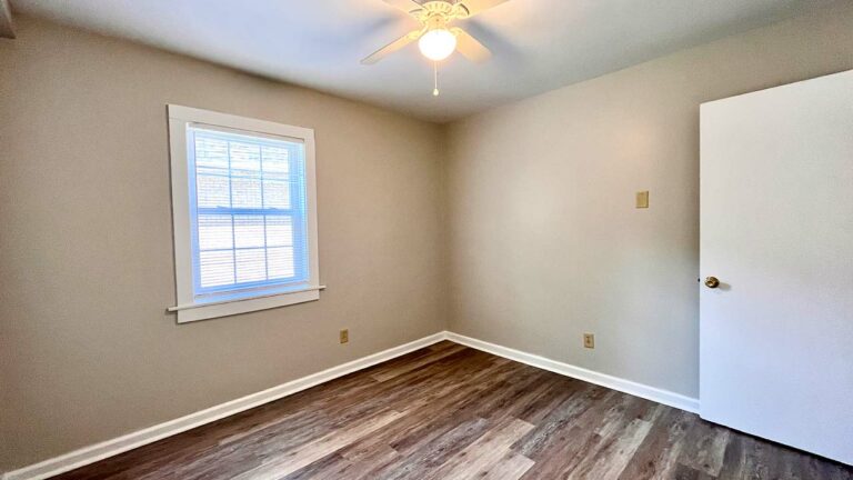 Pine Bridge Apartments bedroom with vinyl plank flooring